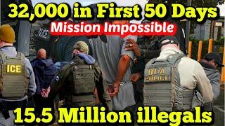 32,000 Illegal Immigrants Arrested First 50 Days of Donald Trump's Presidency (Mission Impossible)