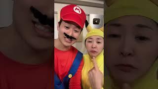 Pikachu and Mario Feed the Cutest Labrador ️ #shorts #asmr