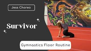 Survivor | Epic Gymnastics Floor Routine | Jess Choreo