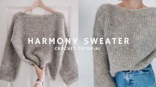 Crocheting my dream fluffy knit look sweater ️ | step by step | TUTORIAL