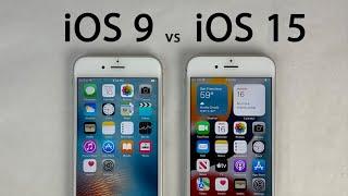 iOS 9 vs iOS 15 on iPhone 6s - Original iOS vs Latest iOS!