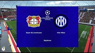 Bayer Leverkusen Vs Inter Milan ● Champions League 2024/25 ● Gameplay Pes 2021