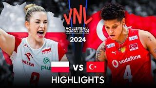  POLAND vs TURKIYE  | Highlights | Women's VNL 2024