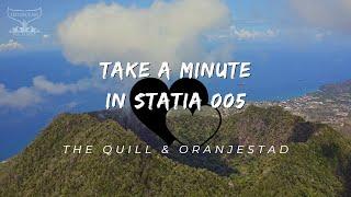 Take a Minute in Statia 005: Aerial view of Quill & Oranjestad, St. Eustatius, Caribbean Netherlands