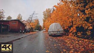 Cycling - East Helsinki Autumn ride POV 【No Audio - 4K】