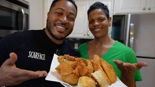 My Mom Taught Me How to Fry Chicken | EXTRA CRISPY RECIPE!!!