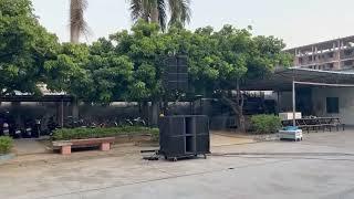 Sound Testing丨Sinbosen KA208Ⅱ dual 8 inch line array + K-28 Subwoofer + L-12X amplifier！Powerful!