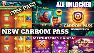 New Carrom Pass | How to complete and All Unlocked | #trendingvideos #carrompooltrickandtips