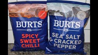 Burts British Potato Chips: Spicy Sweet Chili and Sea Salt & Cracked Pepper Review