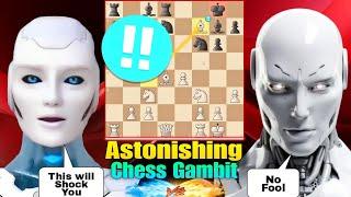 Stockfish 17 PLAYED THE Astonishing Chess Gambit (Bishop Sacrifice) Against Dragon AI | Chess Gambit