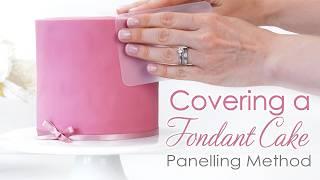 How To Cover Your Cakes In Fondant - The Panelling Method