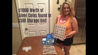 $11000 worth of Silver Coins Found in Storage Unit Storage Wars Rene Casey Nezhoda