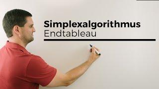 Simplexalgorithmus, Endtableau, Optimaltableu, Werte ablesen | Mathe by Daniel Jung