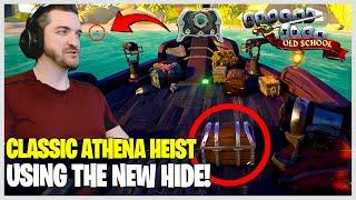 OLD SCHOOL ATHENA TUCK! USING THE NEW CHEST HIDE & BLOWDART! - Sea of Thieves!