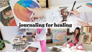 How to Process Suffering & Emotions through Journaling & Collaging #arttherapy