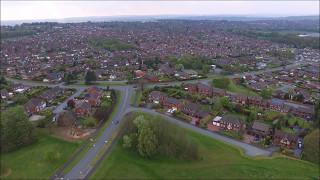 Aerial Drone Footage Meir Park, Stoke on Trent, Staffordshire, UK. Practise Flight 3rd May 2017.