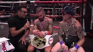 BKB - TYLER GOODJOHN VS SEAN GEORGE POST FIGHT INTERVIEW WITH ROBIN REID AT BKB18