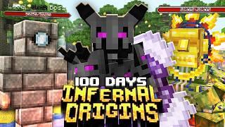 I Survived 100 Days in Infernal Origins in Minecraft