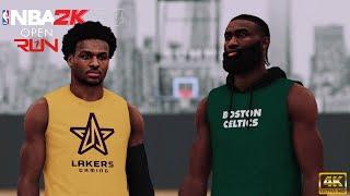 Bronny and Jaylen Brown Meet at Brickley's Gym! | NBA 2K24 Open Run Mode | Team Bronny vs. Team JB