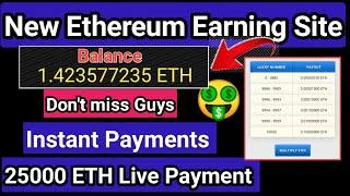 Freeth 0.00025ETH Live Withdrawal Proof | New Ethereum Earning Site 2024 | New High Paying ETH Site