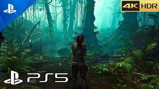 (PS5) Shadow of the Tomb Raider - Plane Crash, Jaguar Boss Fight Gameplay