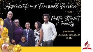 Sabbath Service || October 26, 2024 || Pastor Selvin Stewart