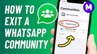 How to EXIT COMMUNITY GROUP on WhatsApp in iPhone