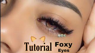 Como hacer Foxy Eyes PASO A PASO  (COMPLETO) al estilo Marilyn Monroe