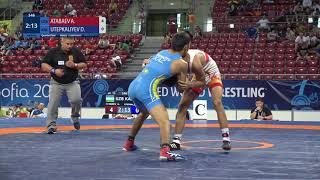 1/4 GR - 55 kg: A. ATABAEV (UZB) v. D. UTEPKALIYEV (KAZ)