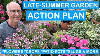 LATE-SUMMER GARDEN ACTION PLAN – FLOWERS, CROPS, PATIO POTS, SLUGS & MORE