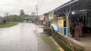 Heavy rain in the beautiful countryside of Dago||sleep soundly in 5 minutes