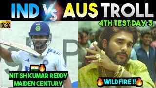 ரெட்டினா Wild Fire  | India vs Australia BGT 2024 4th Test Day 3 Tamil Troll | 90s Trending