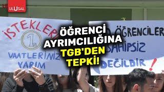 TGB öğrenci ayrımcılığı yapan belediyeyi protesto etti | ULUSAL HABER