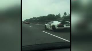 Video Amatir Detik-detik Kecelakaan Beruntun Mobil Lamborghini di Tol Cipali - iNews Malam 09/03