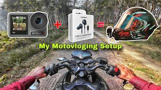 My Motovloging Setup | Best Motovloging Setup in budget | DJI Osmo Action 3