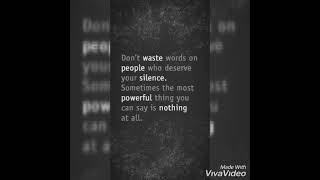 Silence is the best answer to all kinds of nonsense.