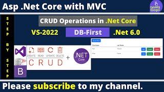 Asp .Net Core MVC CRUD Using Entity Framework DB First Approach: A Quick Start in Visual Studio 2022