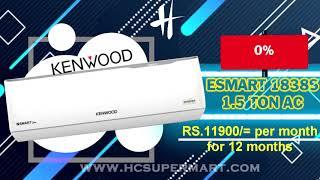 KENWOOD DC INVERTER|ESMART PLUS|7 STAR INVERTER AC|1838S|1.50TON AC|DC INVERTER ON INSTALLMENTS|EMI|