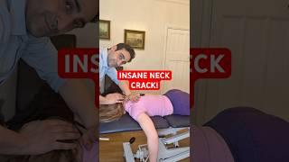INCREDIBLY LOUD AND SATISFYING NECK CRACK! #asmr #satisfying #osteopath #chiropractic