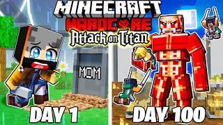 BIRTH To DEATH Of A BABY ATTACK ON TITAN In Minecraft!! (Hindi)