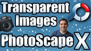 How To Work With Transparent Photos! PhotoScape X Tutorial!