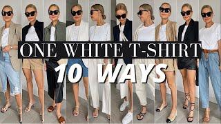 10 WHITE T-SHIRT OUTFIT IDEAS (that everyone can re-create!)