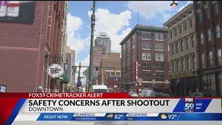 Safety concerns after shootout in downtown Indianapolis