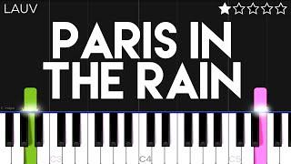 Lauv - Paris in the Rain | EASY Piano Tutorial