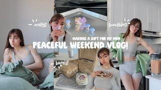 peaceful weekend vlog! ️ making crafts :)