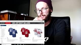 Rugby Player Buys First Ever NFL Players Jersey!