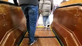Rare, Vintage 1920s Otis Wooden Escalators at Macy's (Herald Square) in New York City