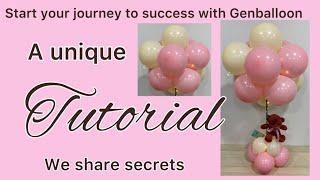 A table balloon bouquet. Tutorial