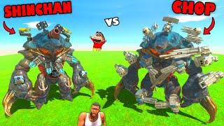 SHINCHAN vs CHOP Face 2 Face BATTLE in Animal Revolt Battle Simulator