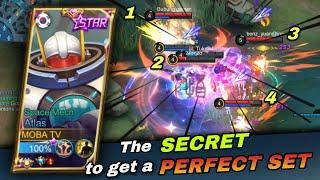 The SECRET to get a PERFECT SET | Atlas Gameplay 2022 | Best Tank Set MLBB